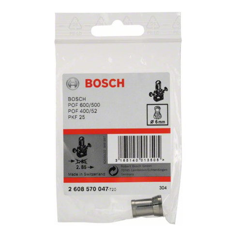 Bosch Spannzange ohne Spannmutter für Bosch-Oberfräse