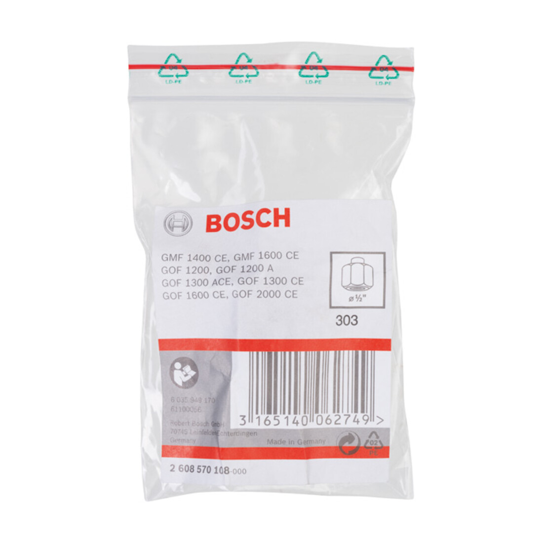 Bosch spantang 1/2", 24 mm