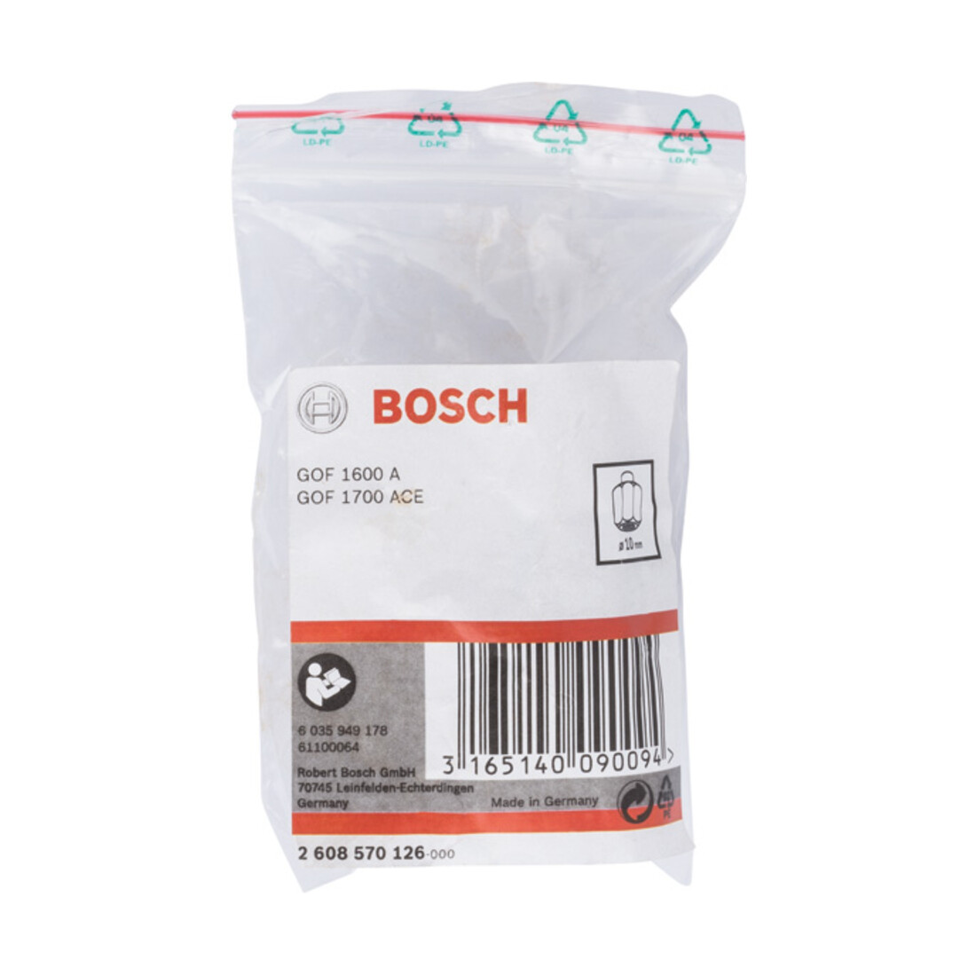 Bosch spantang 10 mm 27 mm