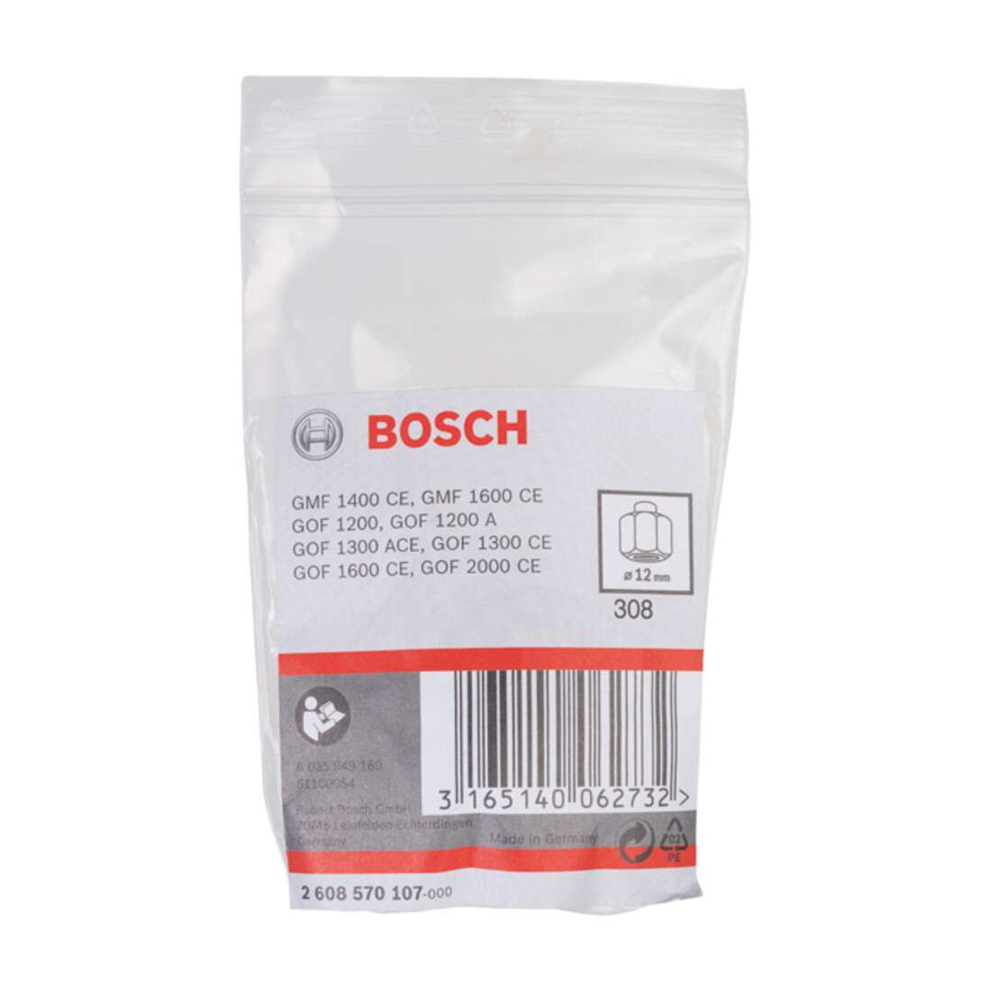 Bosch spantang 12 mm 24 mm