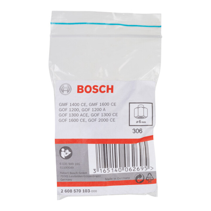 Bosch spantang 6 mm 24 mm