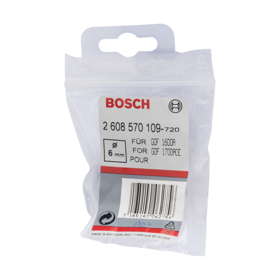 Bosch spantang 6 mm 27 mm