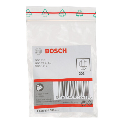Bosch spantang met spanmoer 1/8", voor Bosch rechte slijpmachines