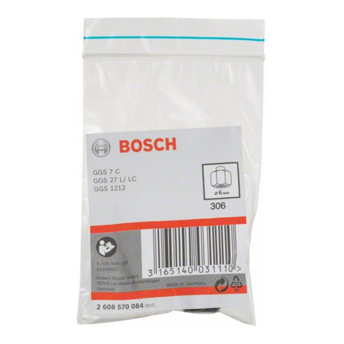 Bosch spantang met spanmoer 6 mm voor Bosch rechte slijpmachines