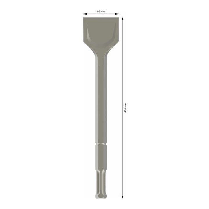 Bosch Spatmeißel mit 22-mm-Sechskantaufnahme 400 x 80 mm