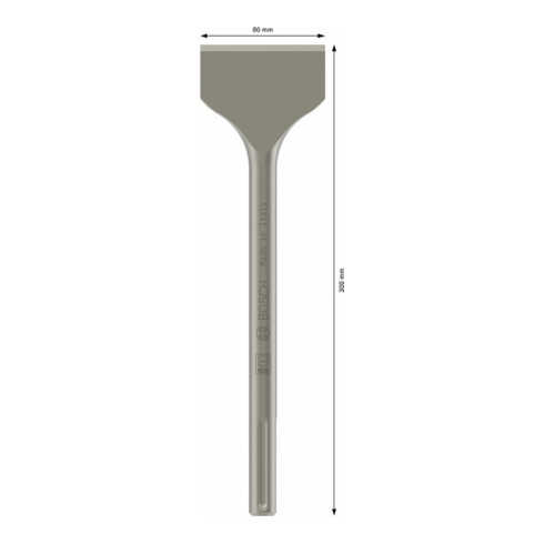 Bosch Spatmeißel mit SDS max-Aufnahme 300 x 80 mm