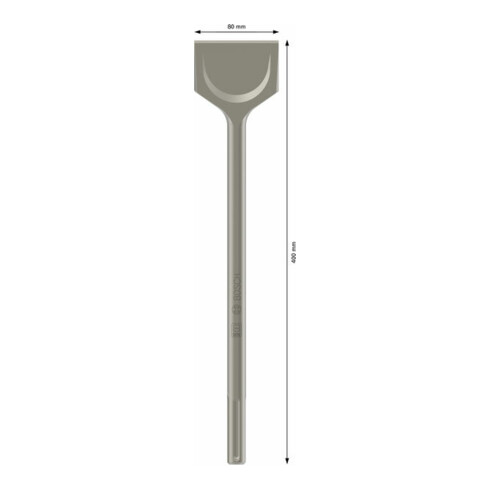 Bosch Spatmeißel mit SDS max-Aufnahme 400 x 80 mm