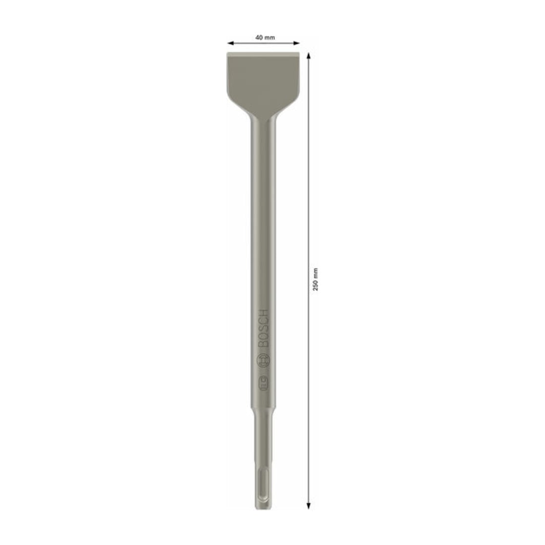 Bosch Spatmeißel mit SDS-plus-Aufnahme, 250 x 40 mm