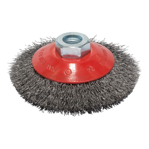 Bosch Spazzola a cono Clean for Metal, filo ondulato