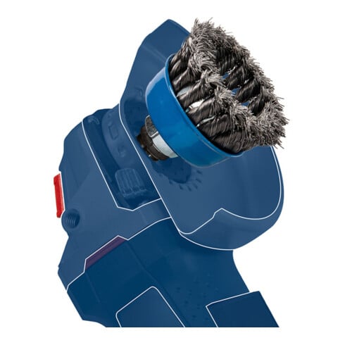 Bosch Spazzola a disco Clean for Inox ondulata inossidabile 115 mm 0,3 mm 8500 giri/min. M14