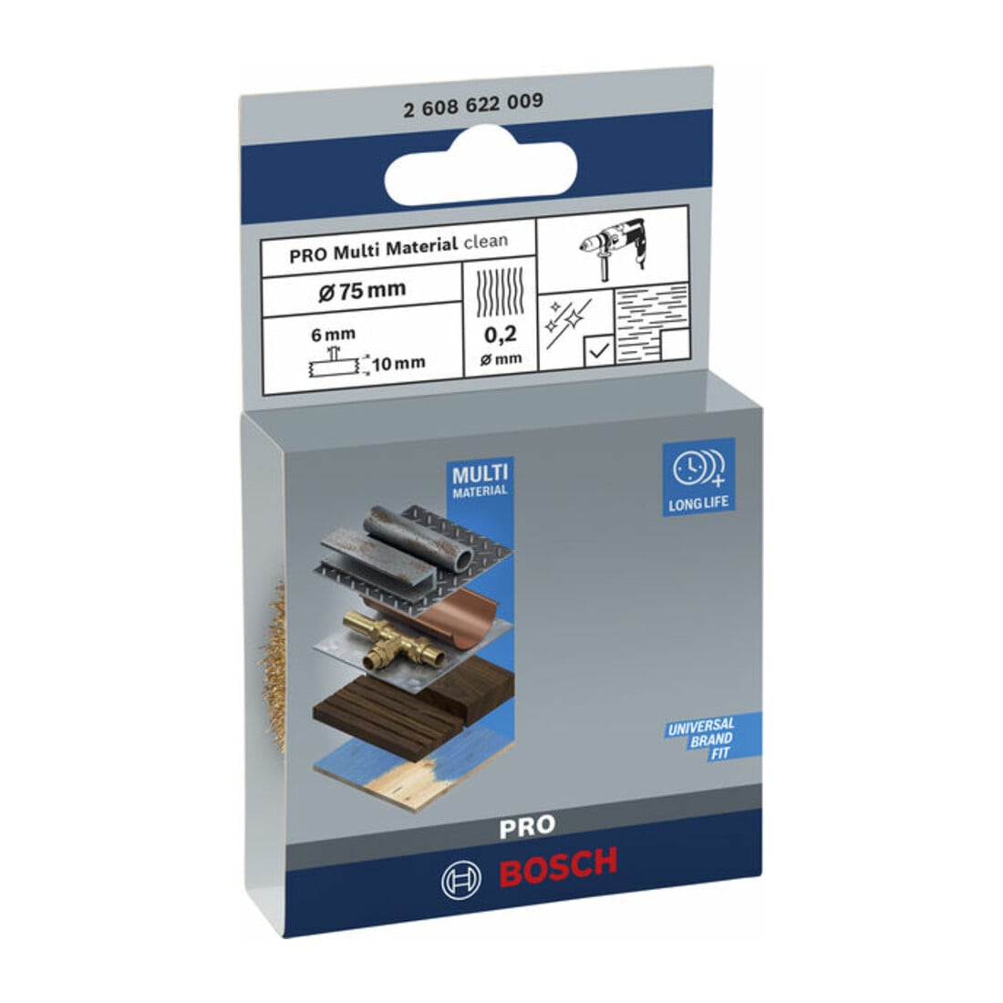 Bosch Spazzola a disco in ottone placcato
