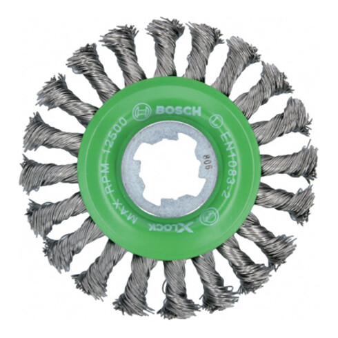Bosch Spazzola a disco Heavy for Inox X-LOCK annodata, 115mm 0,5mm