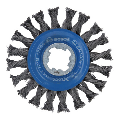 Bosch Spazzola a disco Heavy for Metal X-LOCK annodata, 115mm 0,5mm 12mm
