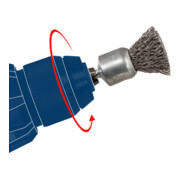 Bosch Spazzola a disco ondulata, inossidabile, 80mm 0,2mm 4mm 4500 giri/min.-4