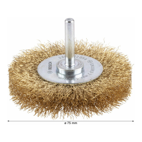 Bosch Spazzola a disco in ottone placcato