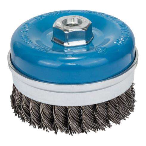 Bosch Spazzola a tazza in acciaio, filo annodato, 100mm 0,8mm 8500 rpm M 14