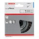 Bosch Spazzola a tazza in acciaio, filo annodato, 100mm 0,8mm 8500 rpm M 14-2