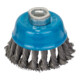 Bosch Spazzola a tazza in acciaio, filo annodato, 75mm 0,5mm 12500 rpm M 14