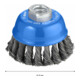 Bosch Spazzola a tazza in acciaio, filo annodato, 75mm 0,5mm 12500 rpm M 14-4
