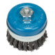 Bosch Spazzola a tazza in acciaio, filo annodato, 90mm 0,8mm 8500 rpm M 14