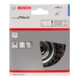 Bosch Spazzola a tazza in acciaio, filo annodato, 90mm 0,8mm 8500 rpm M 14-2
