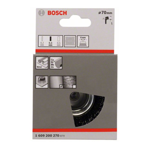 Bosch Spazzola a tazza, filo ondulato