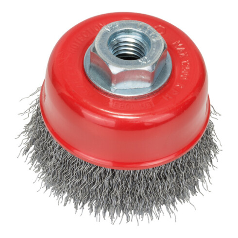 Bosch Spazzola a tazza, filo ondulato in acciaio