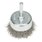 Bosch Spazzola a tazza in acciaio Inox, filo ondulato