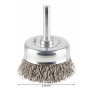 Bosch Spazzola a tazza in acciaio Inox, filo ondulato-4