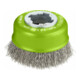 Bosch Spazzola a tazza X-LOCK Clean for Inox 75mm 0,3mm filo in acciaio Inox crimpato-1