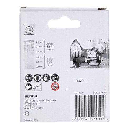 Bosch Spazzola a tazza X-LOCK Clean for Metal 75 mm, filo d'acciaio ondulato 0,3 mm