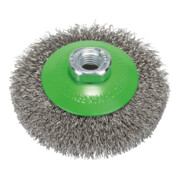Bosch Spazzola conica Clean per inox ondulato inossidabile 100 mm 0,35 mm 12500 rpm M14