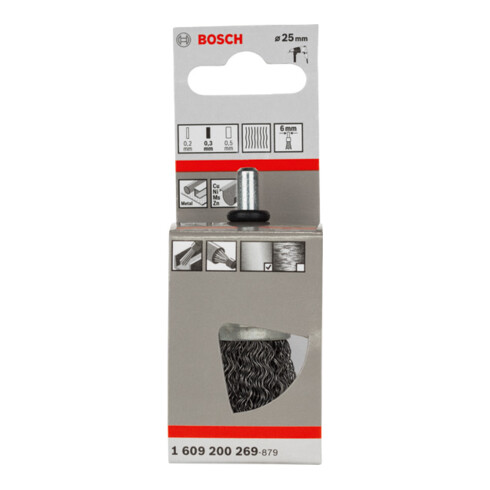Bosch Spazzola, filo ondulato, 0,3mm 25mm 4500 giri/min.