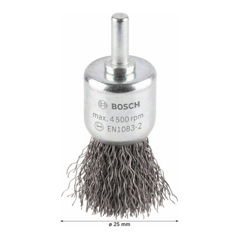 Bosch Spazzola, filo ondulato, 0,3mm 25mm 4500 giri/min.