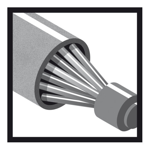Bosch Spazzola, filo ondulato, Inox