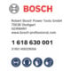 Bosch spitbeitel met 19 mm binnenzeskant 400 mm