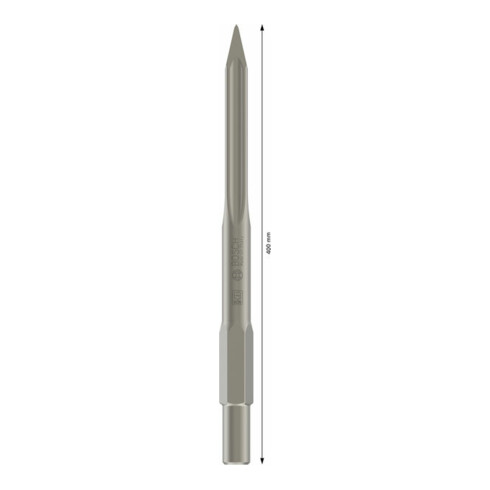 Bosch spitbeitel met 30 mm binnenzeskant 400 mm