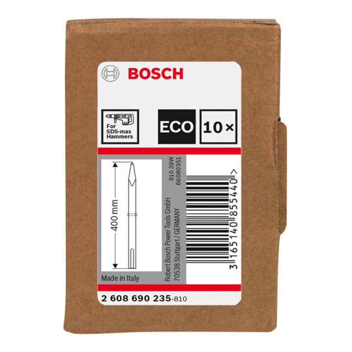 Bosch spitbeitel met SDS max opname, 400 mm, set van 10