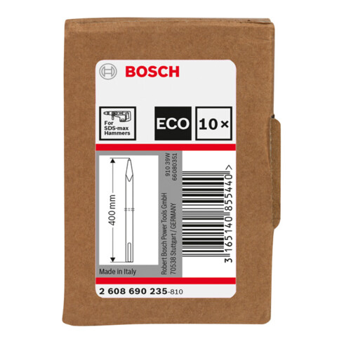 Bosch Spitzmeißel mit SDS max-Aufnahme, 400 mm, 10er-Pack