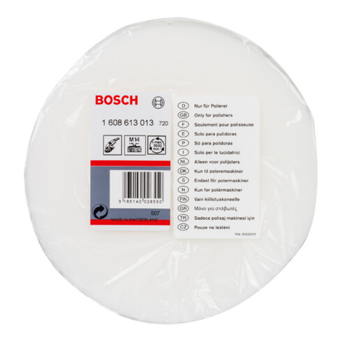 Bosch Spugna per lucidatura con filettatura M 14 per lucidatrice 160 mm