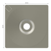 Bosch Stampferplatte 150 x 150 mm für Werkzeughalter 1 618 609 003-4