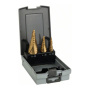 Bosch stappenboor HSS-TiN set 3 stuks 4 - 12 mm 4 - 20 mm 6 - 30 mm