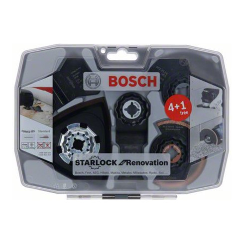 Bosch Starlock-Set für Renovierungsarbeiten 4+1-teilig