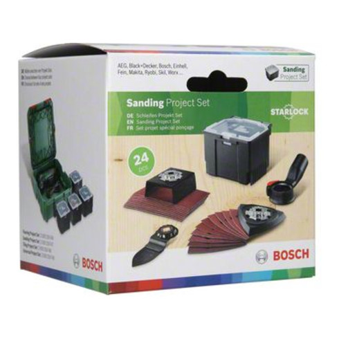 Bosch Starlock-Set für Schleifarbeiten, 24-teilig