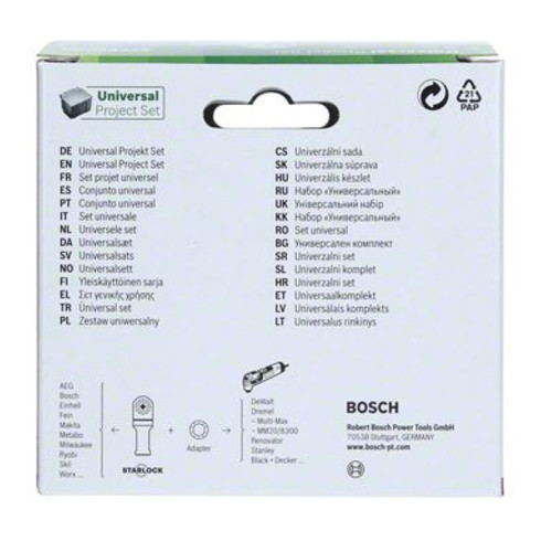 Bosch Starlock-Set Universal, 12-teilig