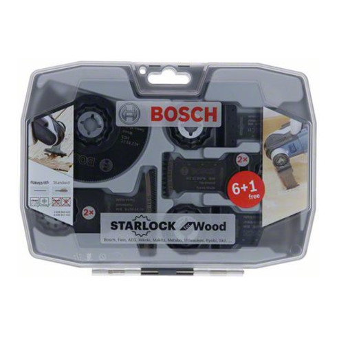 Bosch Starlock set voor hout 6+1 stuks