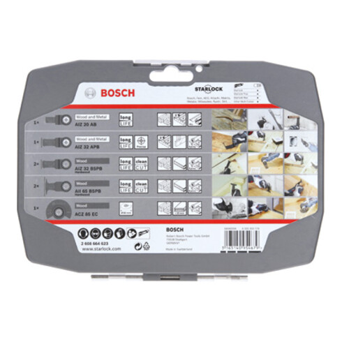 Bosch Starlock set voor hout 6+1 stuks