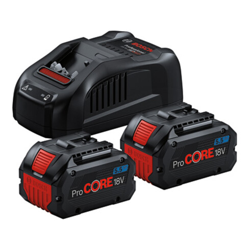 Bosch Starter set 2 x ProCORE18V 5,5 Ah + GAL 1880 CV