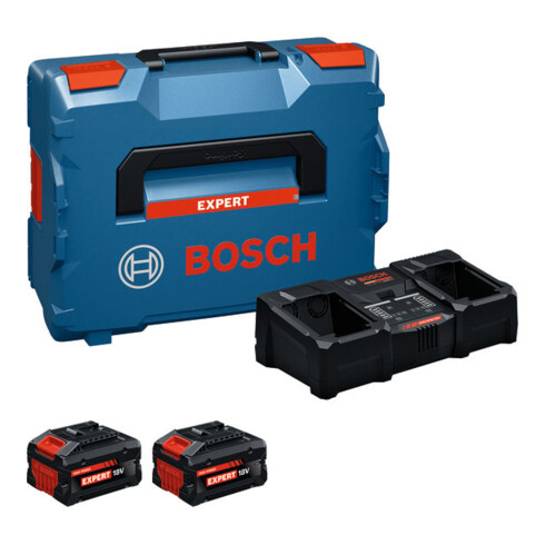 Bosch Starter-Set Batterie/Ladegerät Set 2x EXBA18V-80 + EXAL18V2-320; C