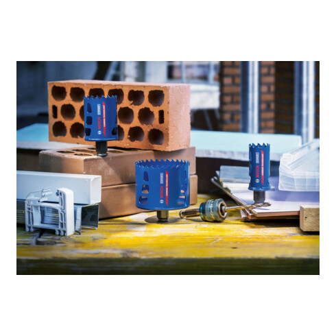 Bosch Starter set di seghe a tazza Tough Material EXPERT 68 x 60 mm per perforatrici rotative e trapani a percussione